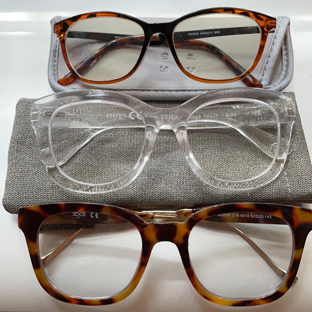 Blue blockers for computer.